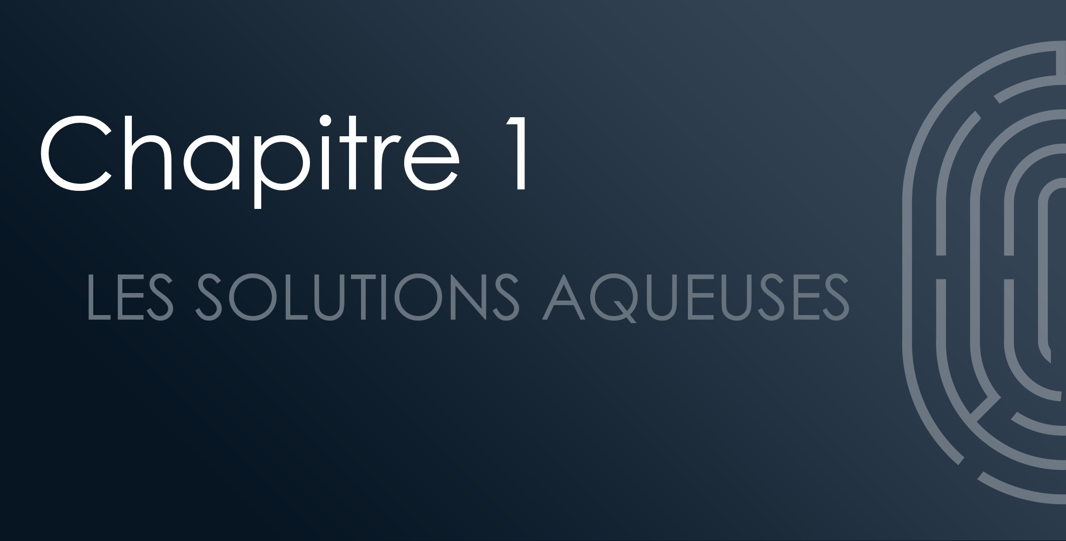 Chapitre 01 : Les solutions aqueuses