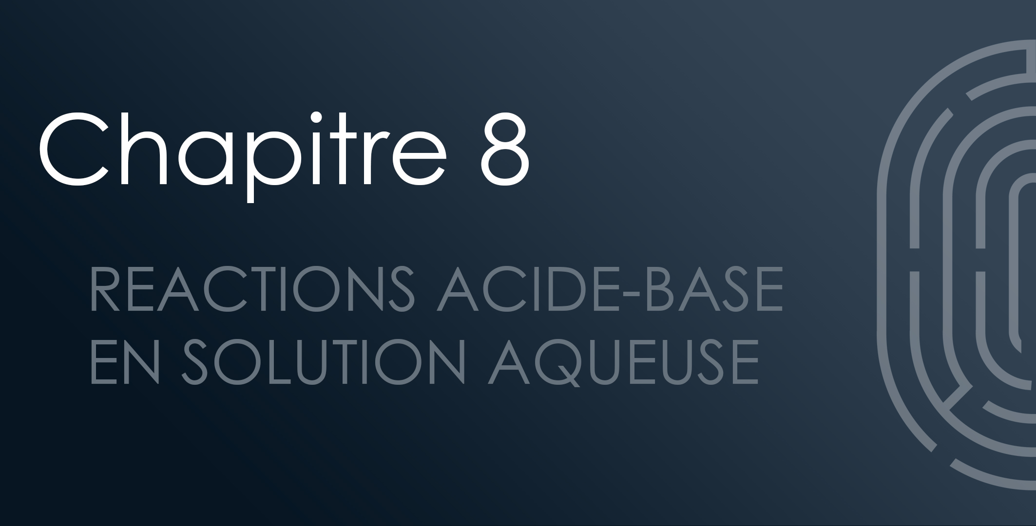 Chapitre 08 : Réaction acides bases en solution aqueuse